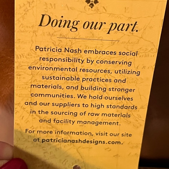 Patricia Nash Purse. 100% Leather. Brown - Picture 8 of 16